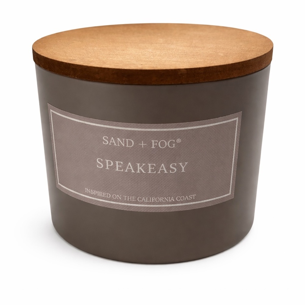Sand + Fog Speakeasy Candle with Brown Lid